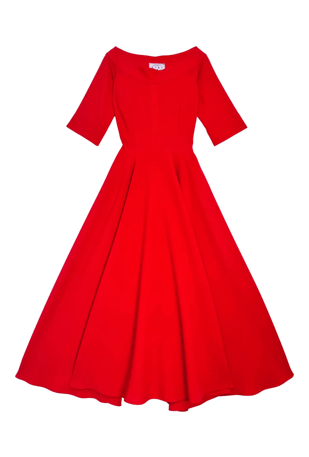 Mary Dress - Red Pebble floral theme