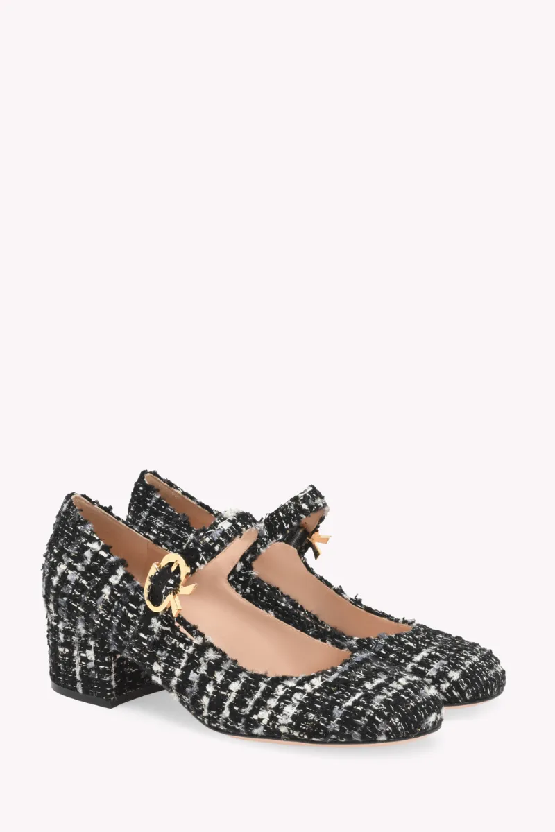 Mary Ribbon Boucle Heels chic professional