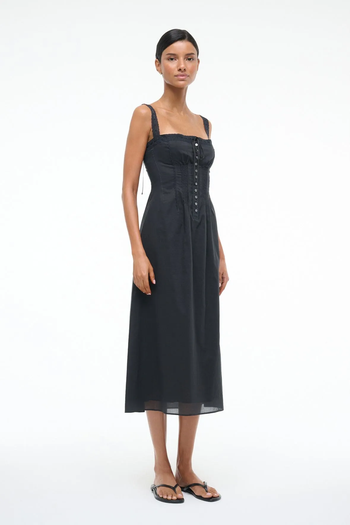 MATILDE DRESS | BLACK airy layers