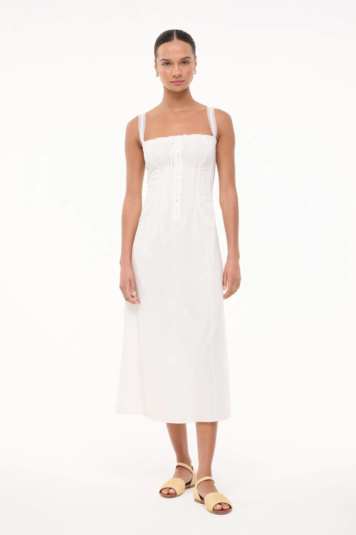MATILDE DRESS | WHITE party chic
