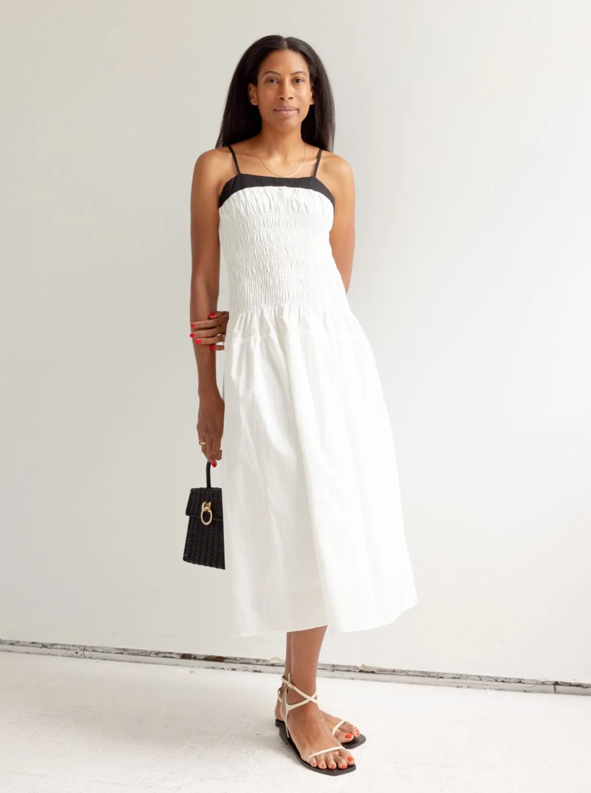 Maude Contrast Dress refined tone