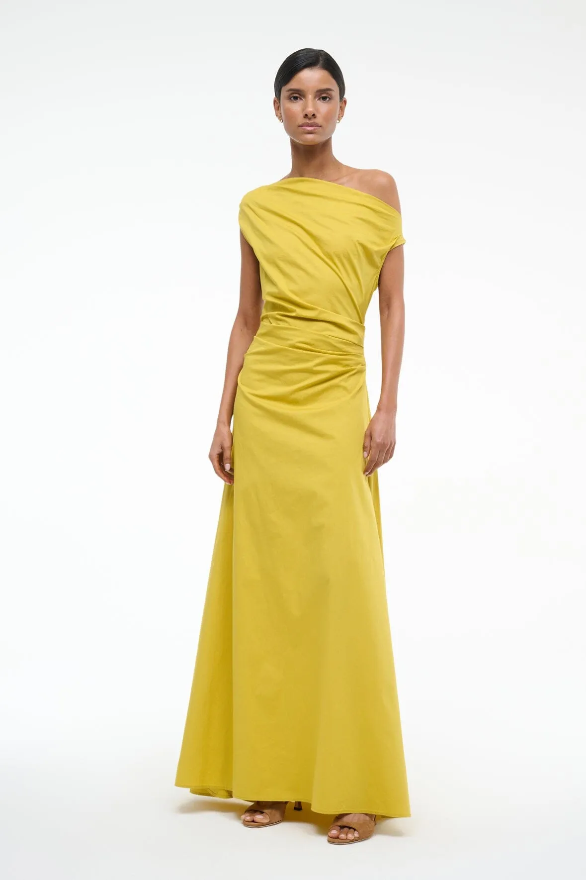 MAXI PHARE DRESS | CHARTREUSE modern muse
