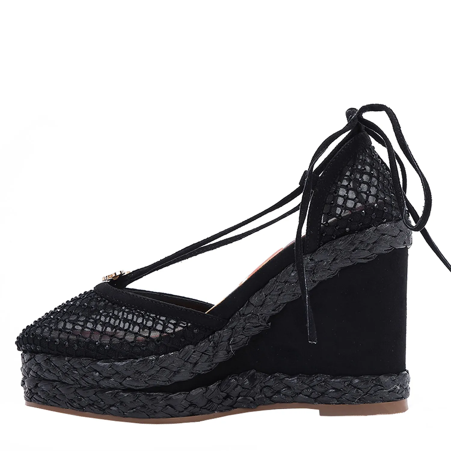 MAYA WRAP ESPADRILLE WEDGE SANDAL light grip