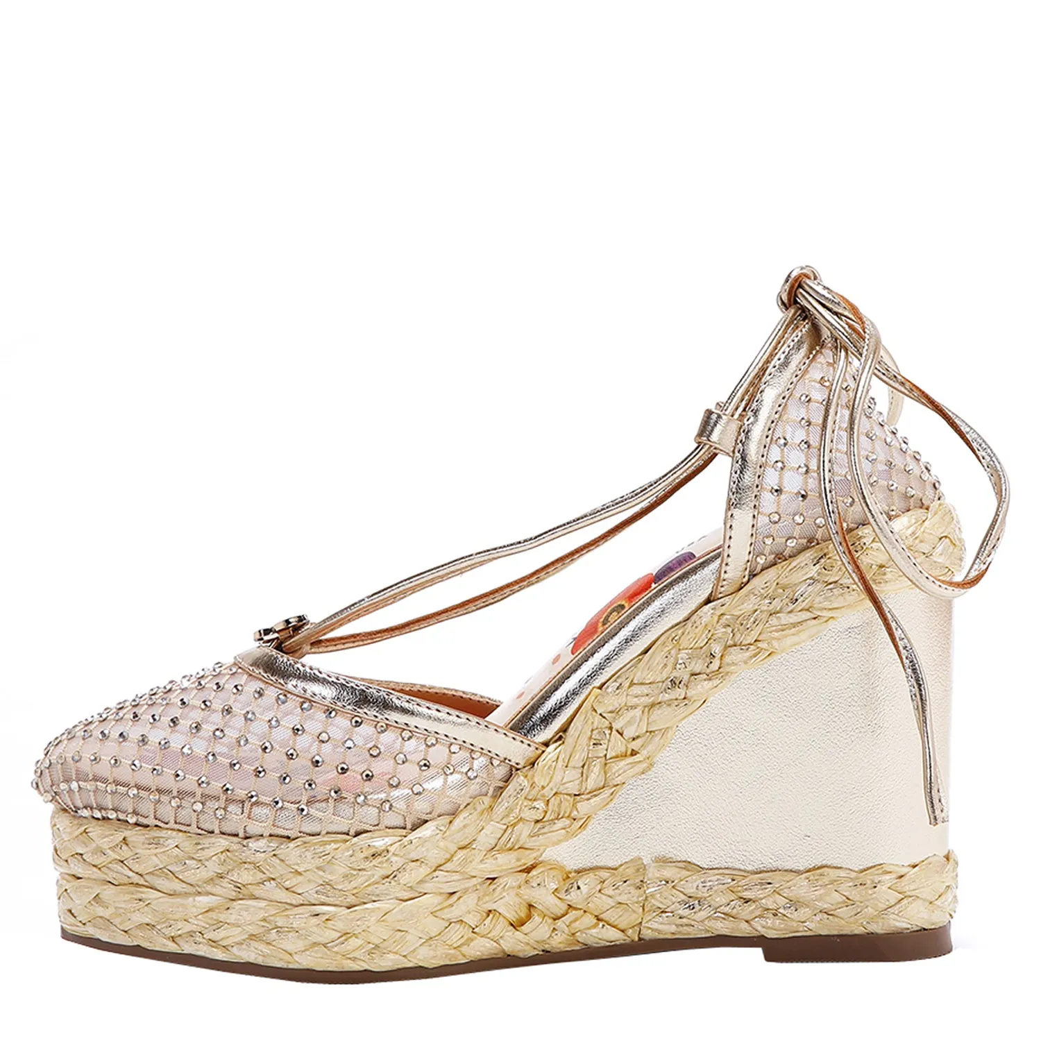 MAYA WRAP ESPADRILLE WEDGE SANDAL outdoor stroll