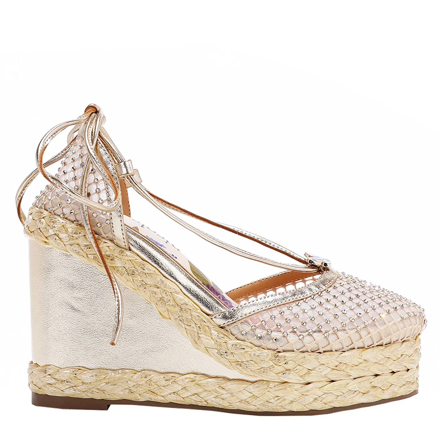 MAYA WRAP ESPADRILLE WEDGE SANDAL breathable sole
