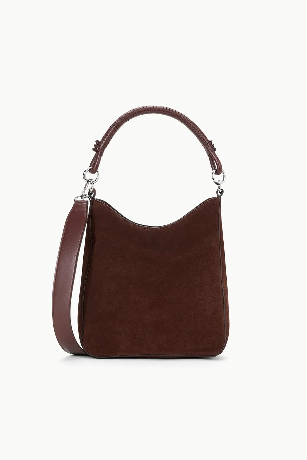 MEL BAG | MAHOGANY SUEDE shift ready