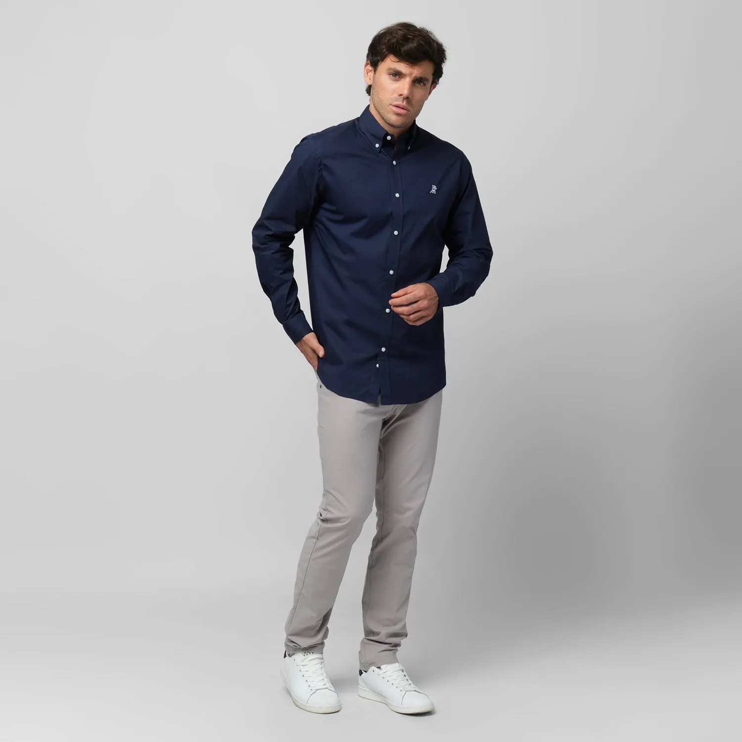 Men's Button Down Poplin Shirt unique edge