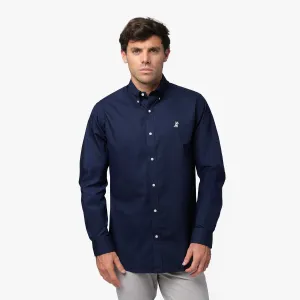 Men's Button Down Poplin Shirt roomy cut