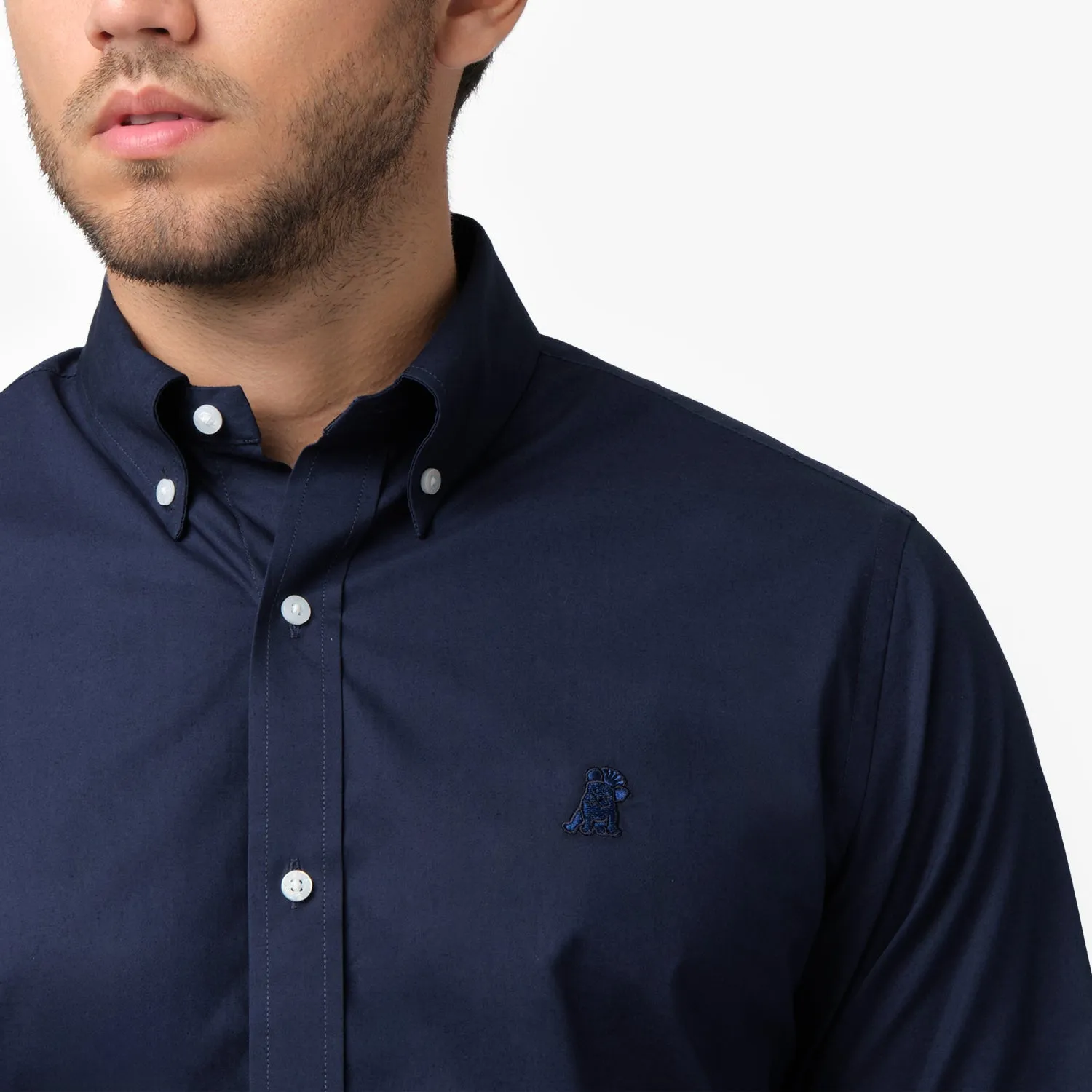 Men's Button Down Poplin Shirt sophisticated feel