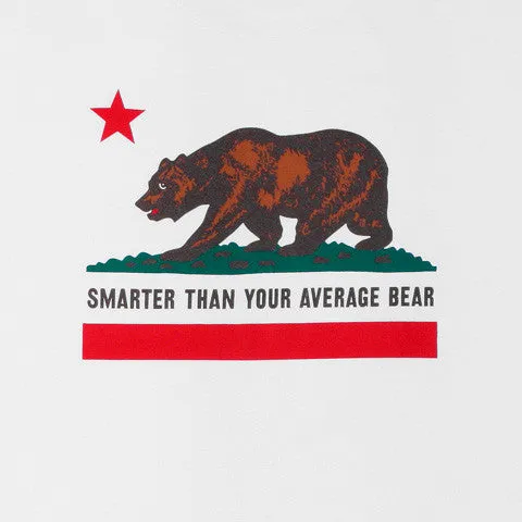 Mens Cali Bear T-Shirt White weekend casual