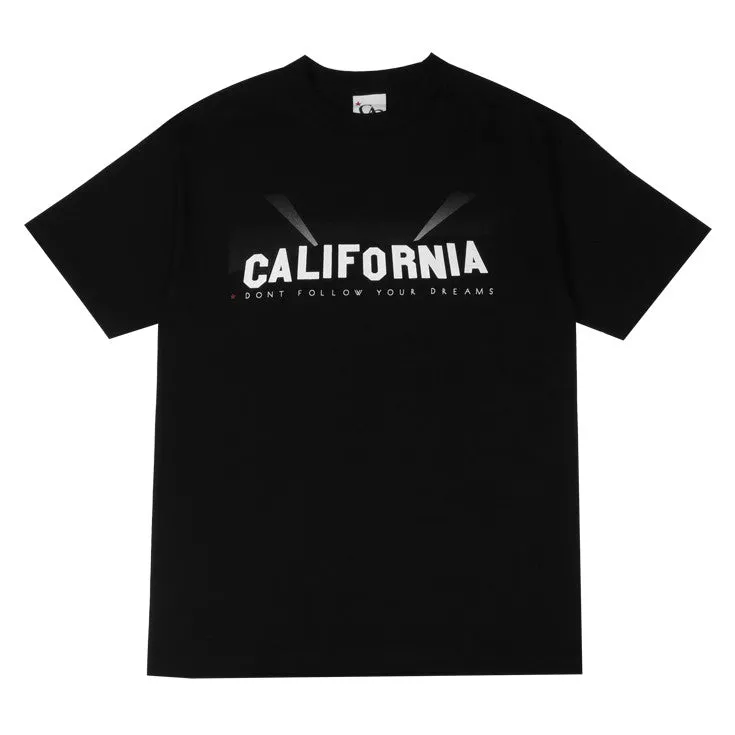Mens Cali Don't Follow T-Shirt Black step easy