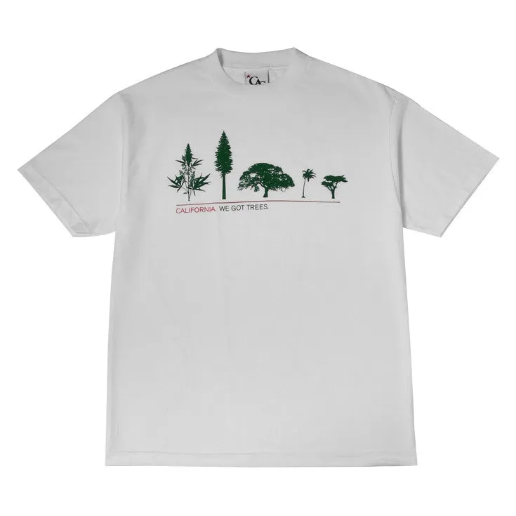Mens Cali Got Trees T-Shirt White cozy chic