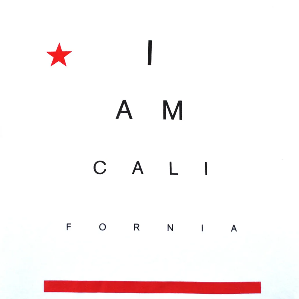 Mens Cali I Am T-Shirt White midseason pick