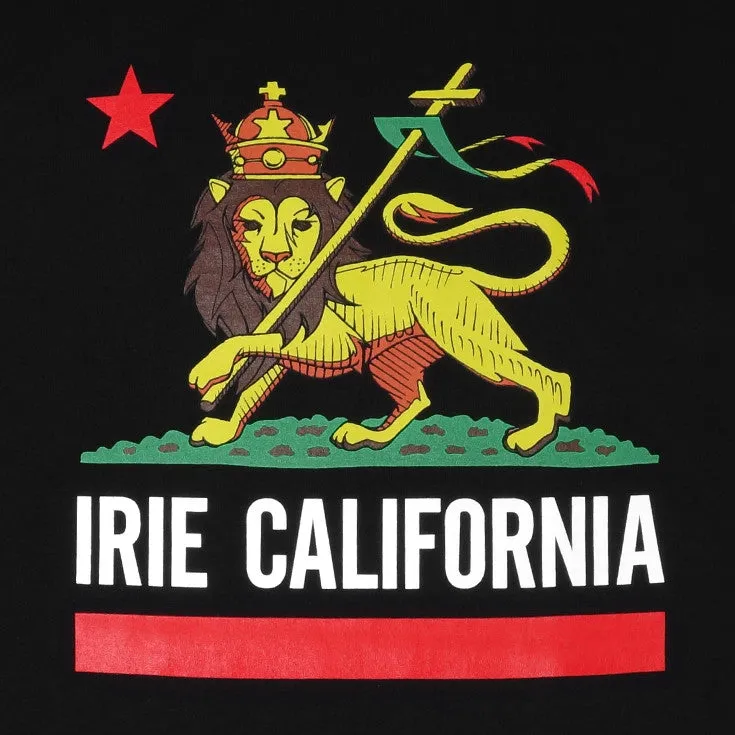 Mens Cali Lion Tank Top Black city breeze