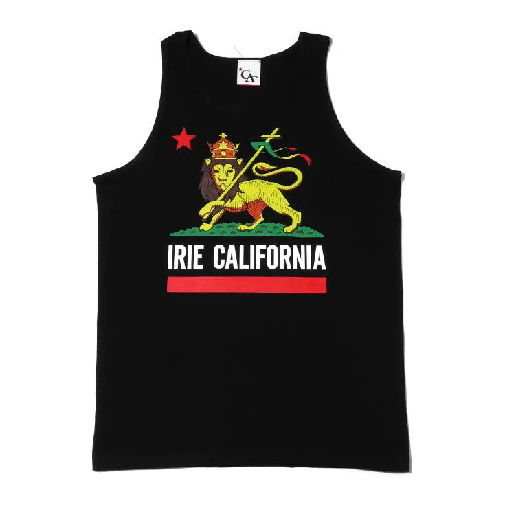 Mens Cali Lion Tank Top Black free gear