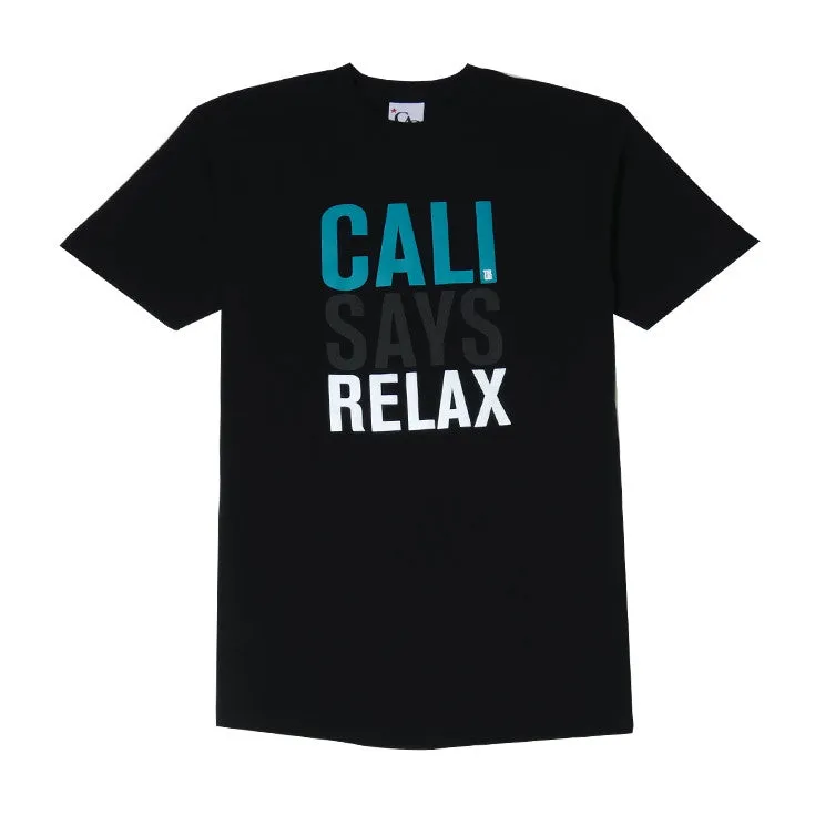 Mens Cali Relax T-Shirt Black air layer