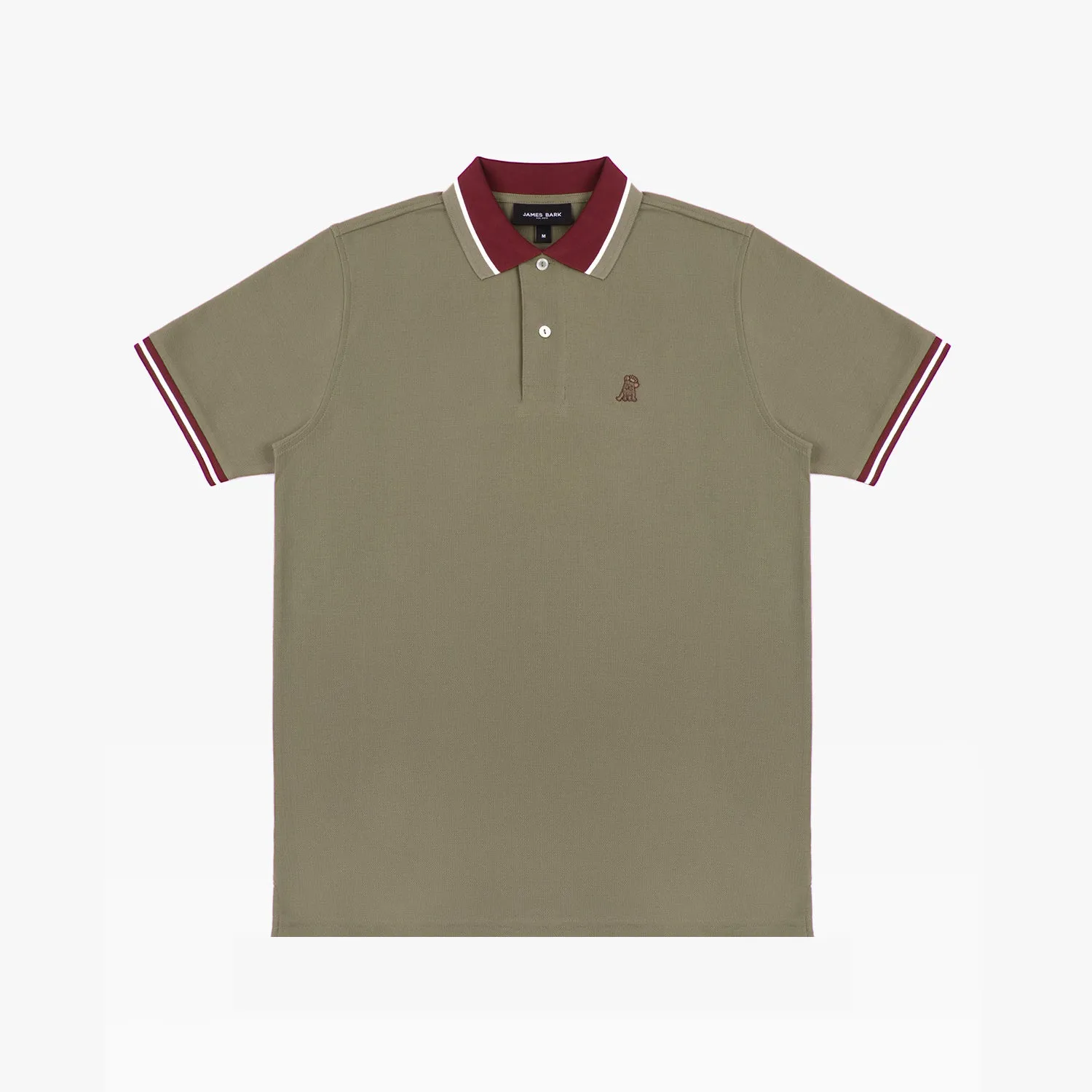 Men's Contrast Neck Lines Detail Polo Shirt ageless feel