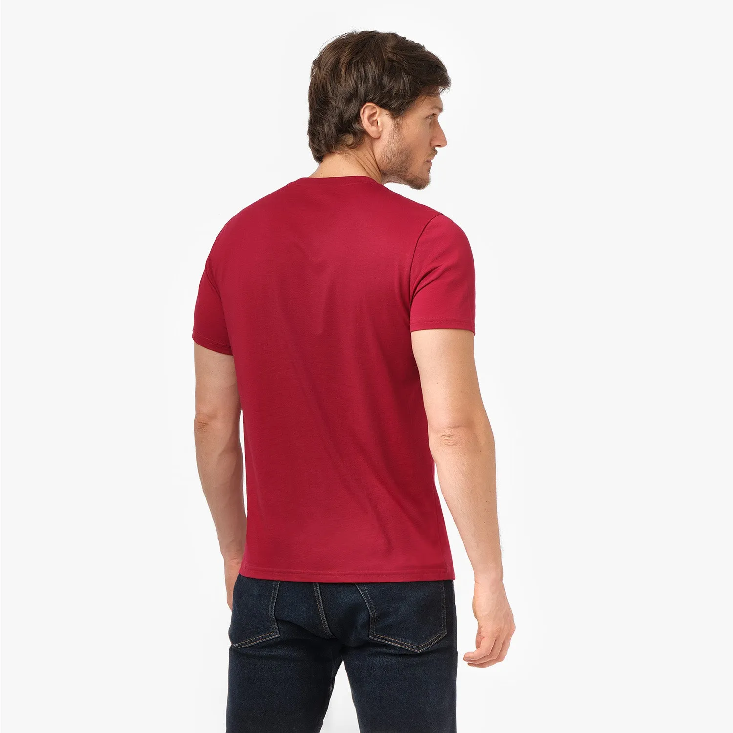 Men's Crew Neck Jersey T-Shirt effortless chic