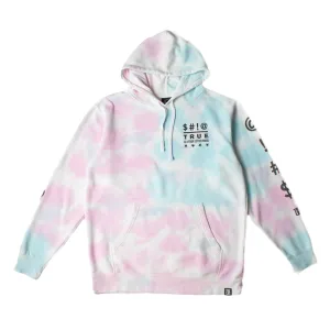 Mens Four Letter Tie Dye Hoodie Candy Daily basic