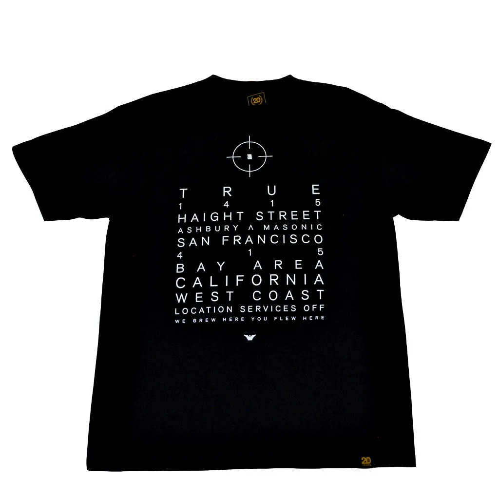 Mens Location Services T-Shirt Black relax style