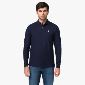 Men's Long Sleeve Polo Shirt confident vibe