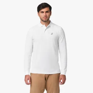 Men's Long Sleeve Polo Shirt move freely
