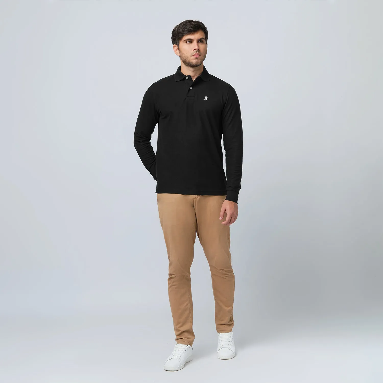 Men's Long Sleeve Polo Shirt freedom move