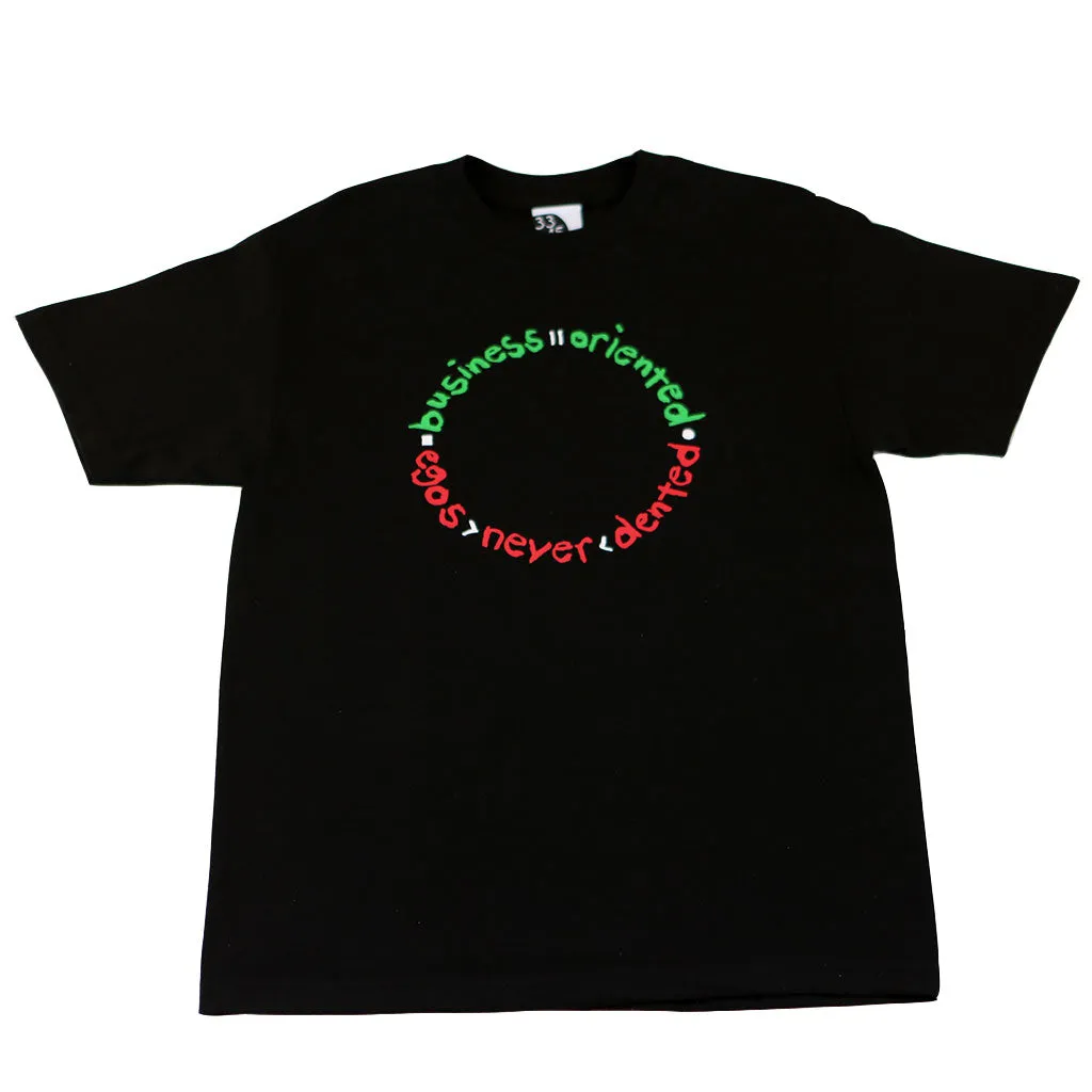 Mens Ongaku Business Oriented T-Shirt Black runway touch