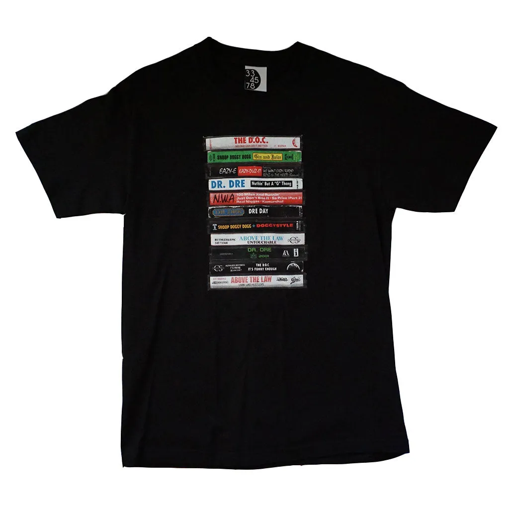 Mens Ongaku Dre Day T-Shirt Black casual shift