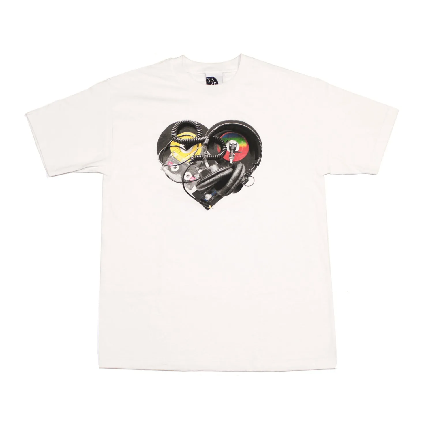 Mens Ongaku In Love T-Shirt White vacation mode