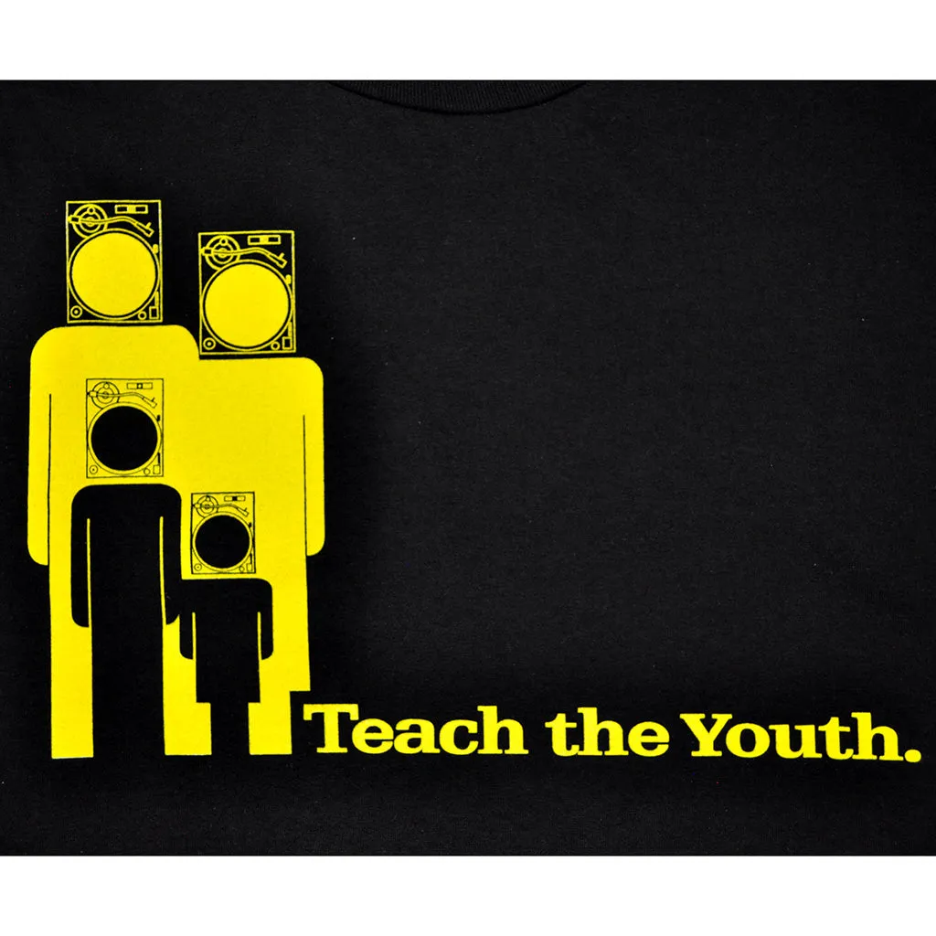 Mens Ongaku Teach Youth T-Shirt Black vacation mode