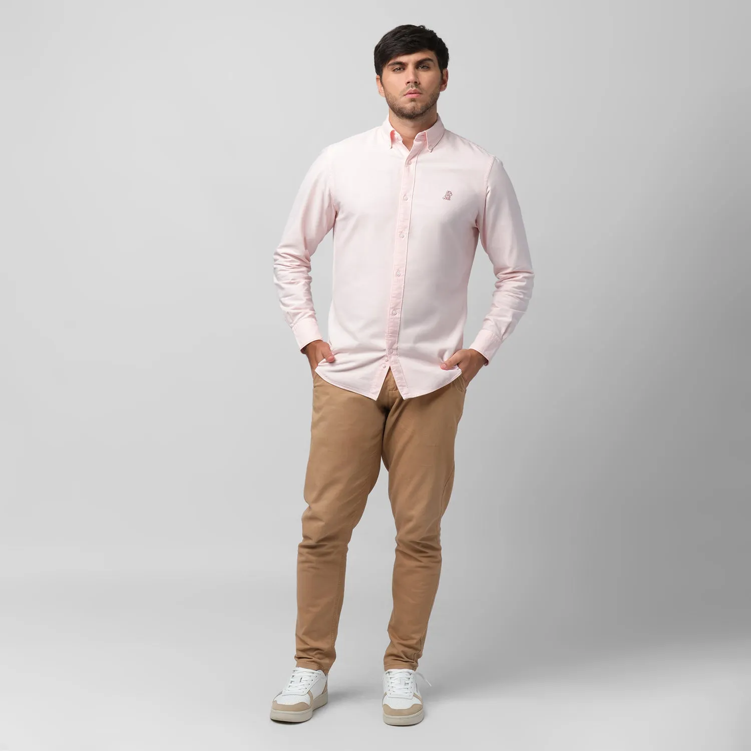 Men's Oxford Button Down Shirt minimal edge