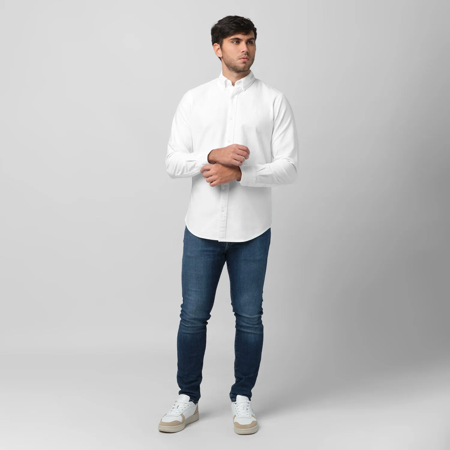 Men's Oxford Button Down Shirt cozy touch