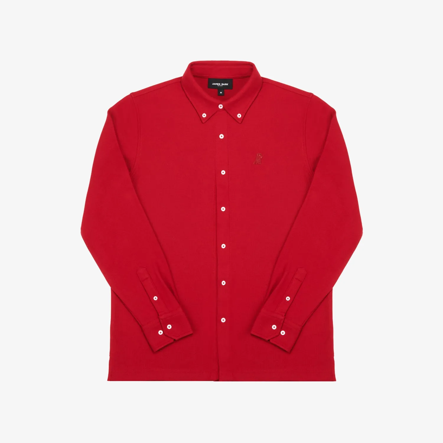 Men's Pique Button Down Shirt cool comfort