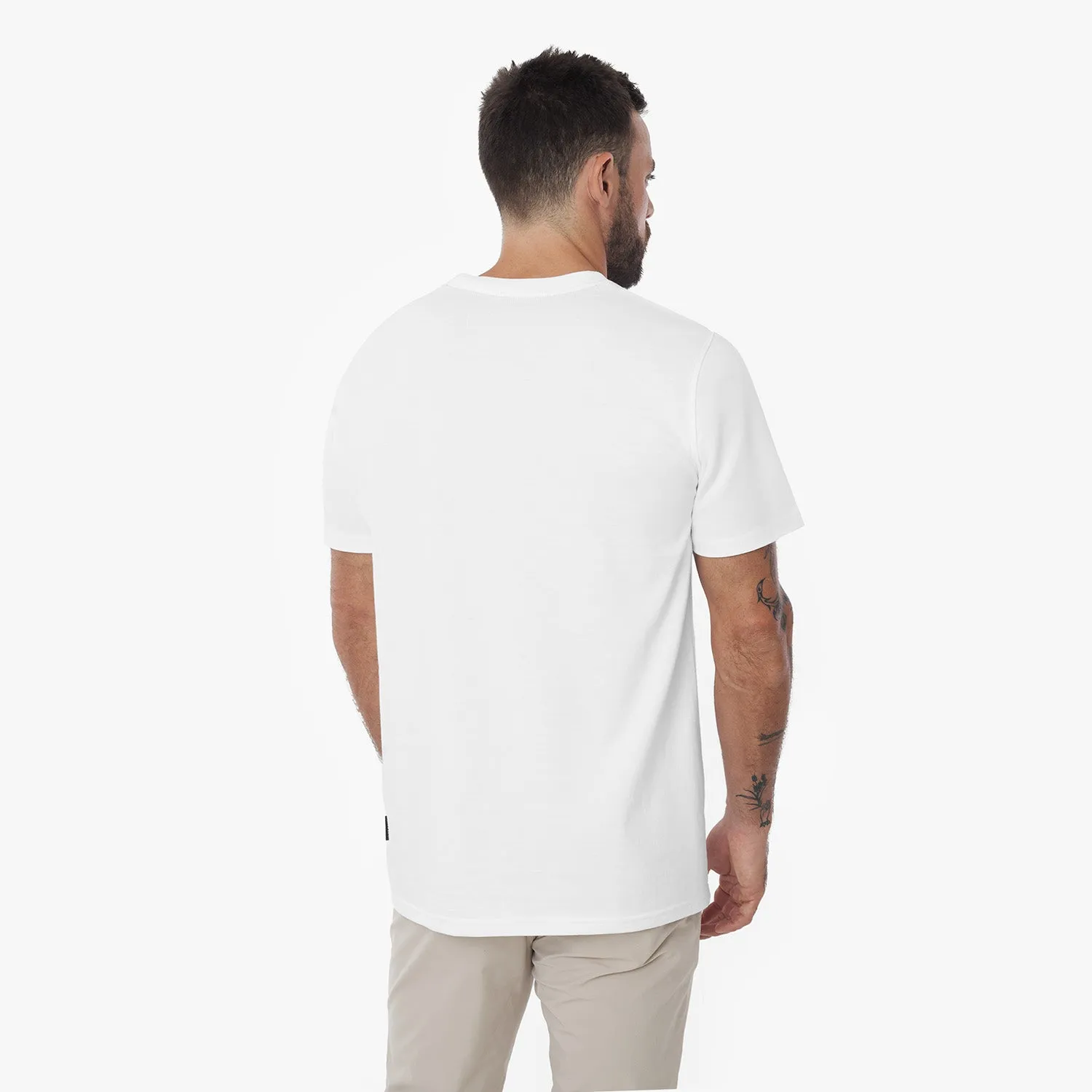 Men's Priv Patch Jersey Tee modern cut