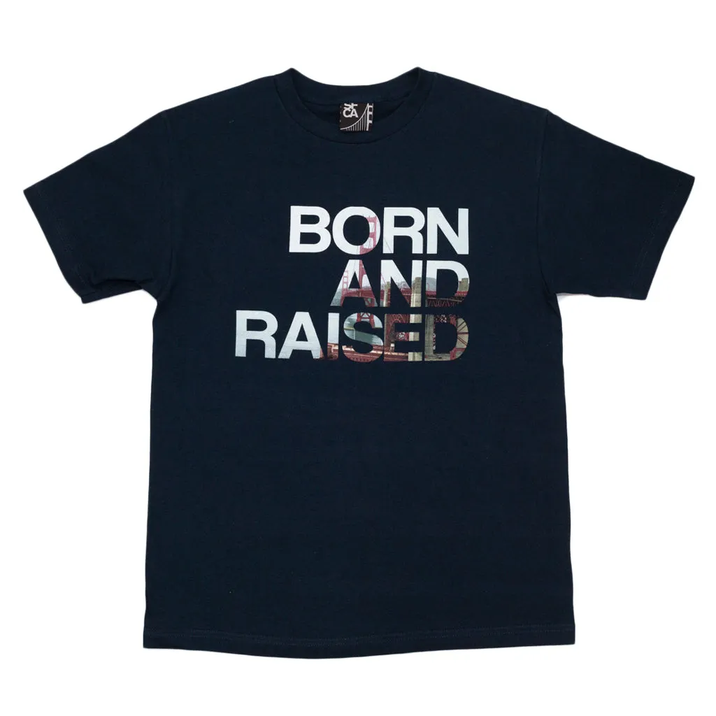 Men's SFCA Born & Raised T-Shirt Navy runway touch