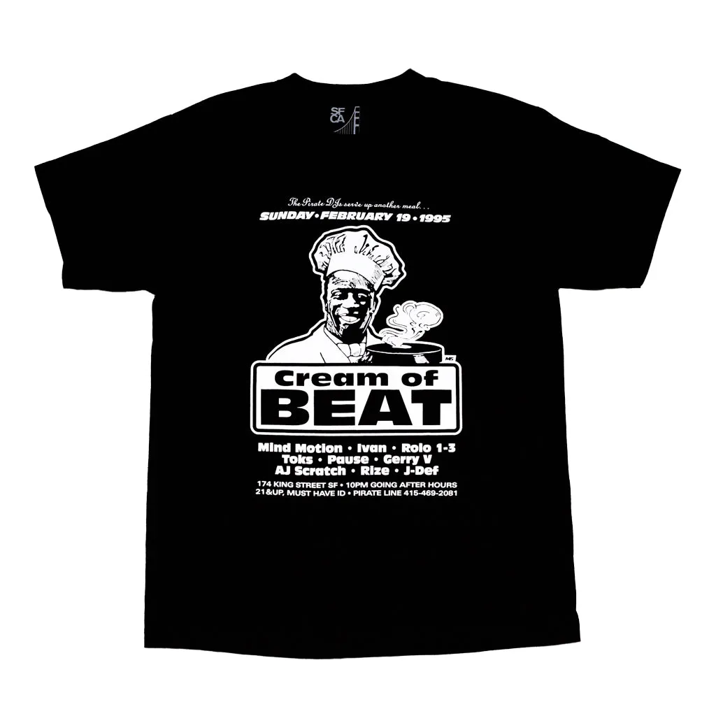 Men's SFCA Cream of Beat Flyer T-Shirt Black real you
