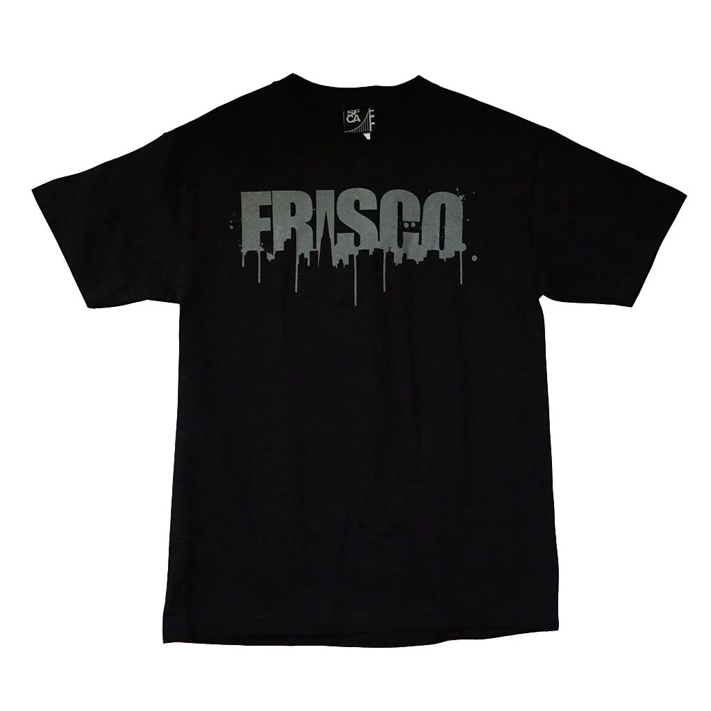 Mens SFCA Frisco Drips T-Shirt, Black with 3M stay cool