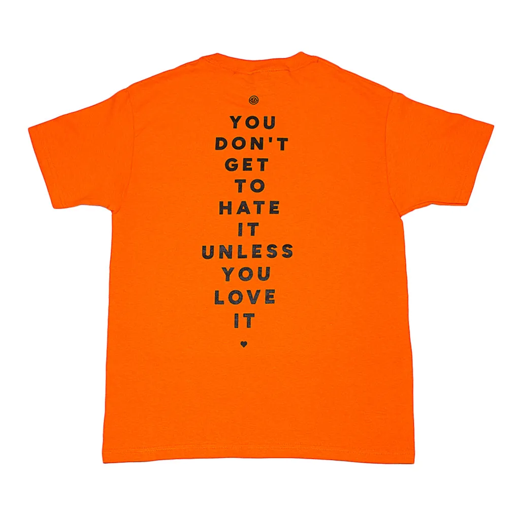 Men's SFCA Hate It, Love It T-Shirt Orange warm day