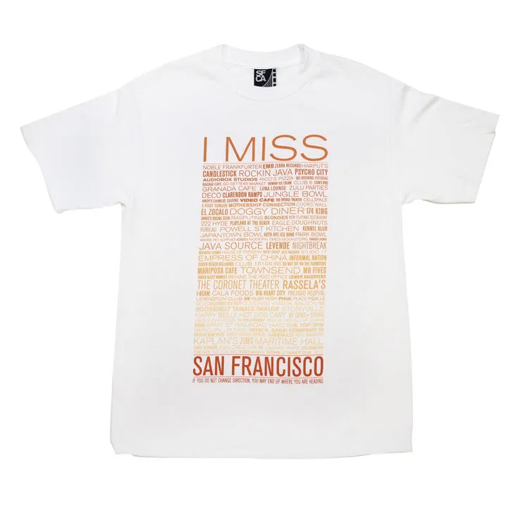 Mens SFCA I Miss The Old SF T-Shirt White love layer