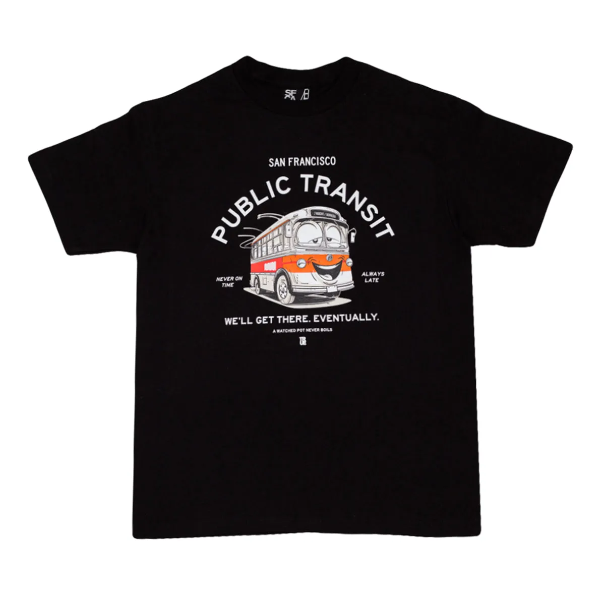 Men's SFCA Public Transit T-Shirt Black travel style