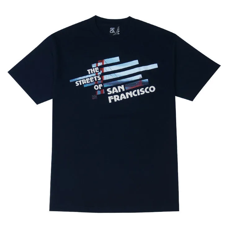 Mens SFCA Streets T-Shirt Navy midweek mood