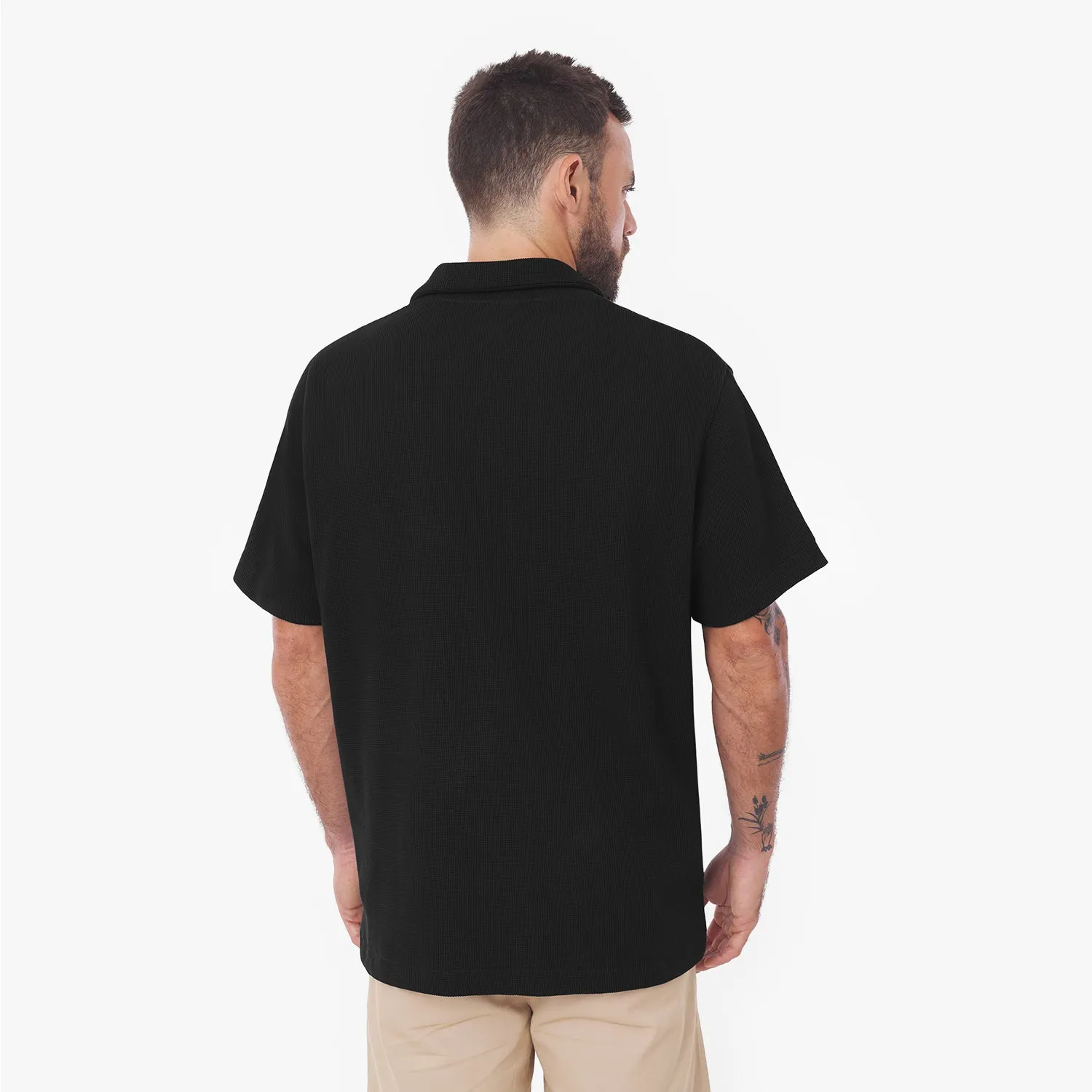 Men's Short Sleeves Waffle Shirt daily upgrade