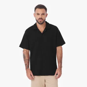 Men's Short Sleeves Waffle Shirt casual classic