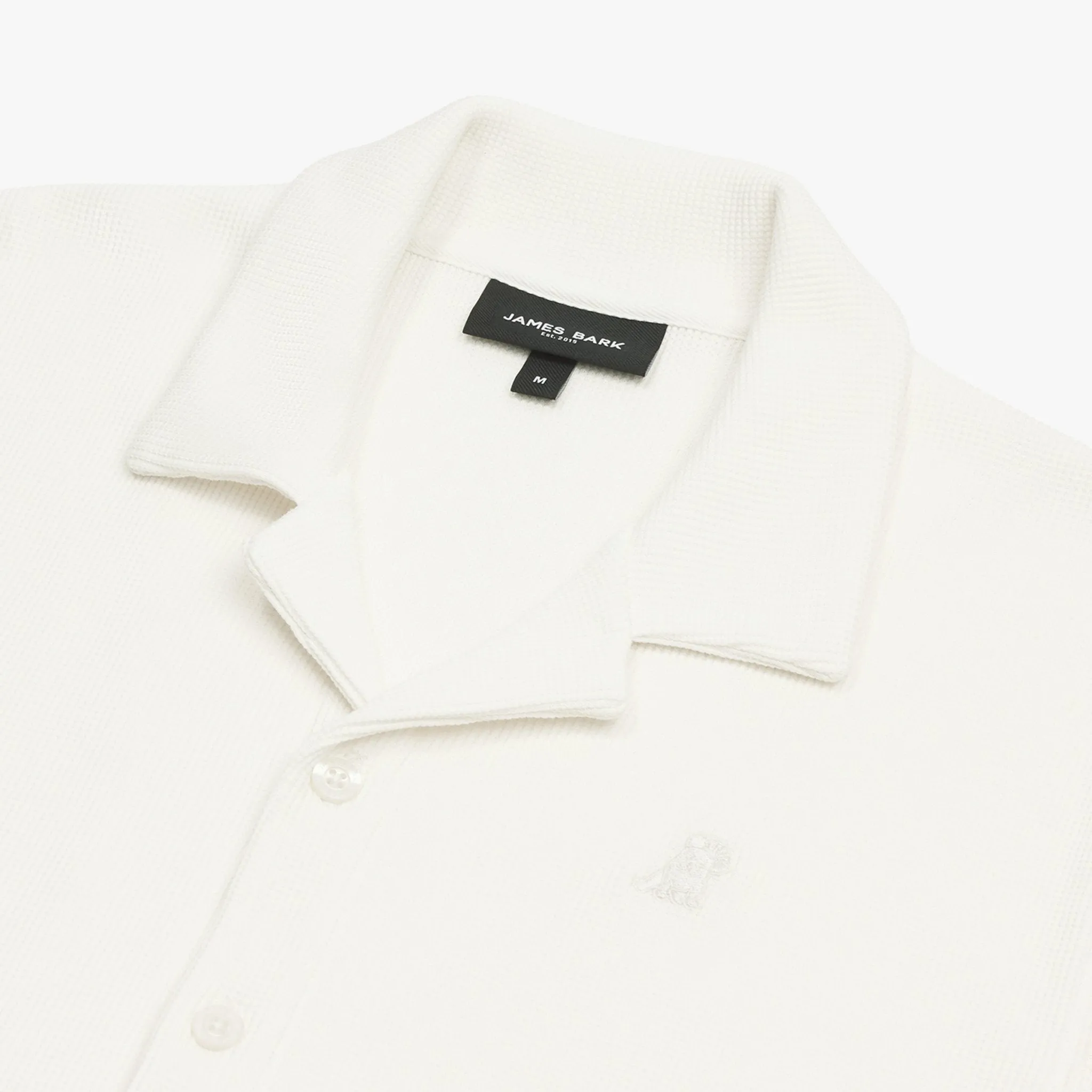 Men's Short Sleeves Waffle Shirt flexible fit