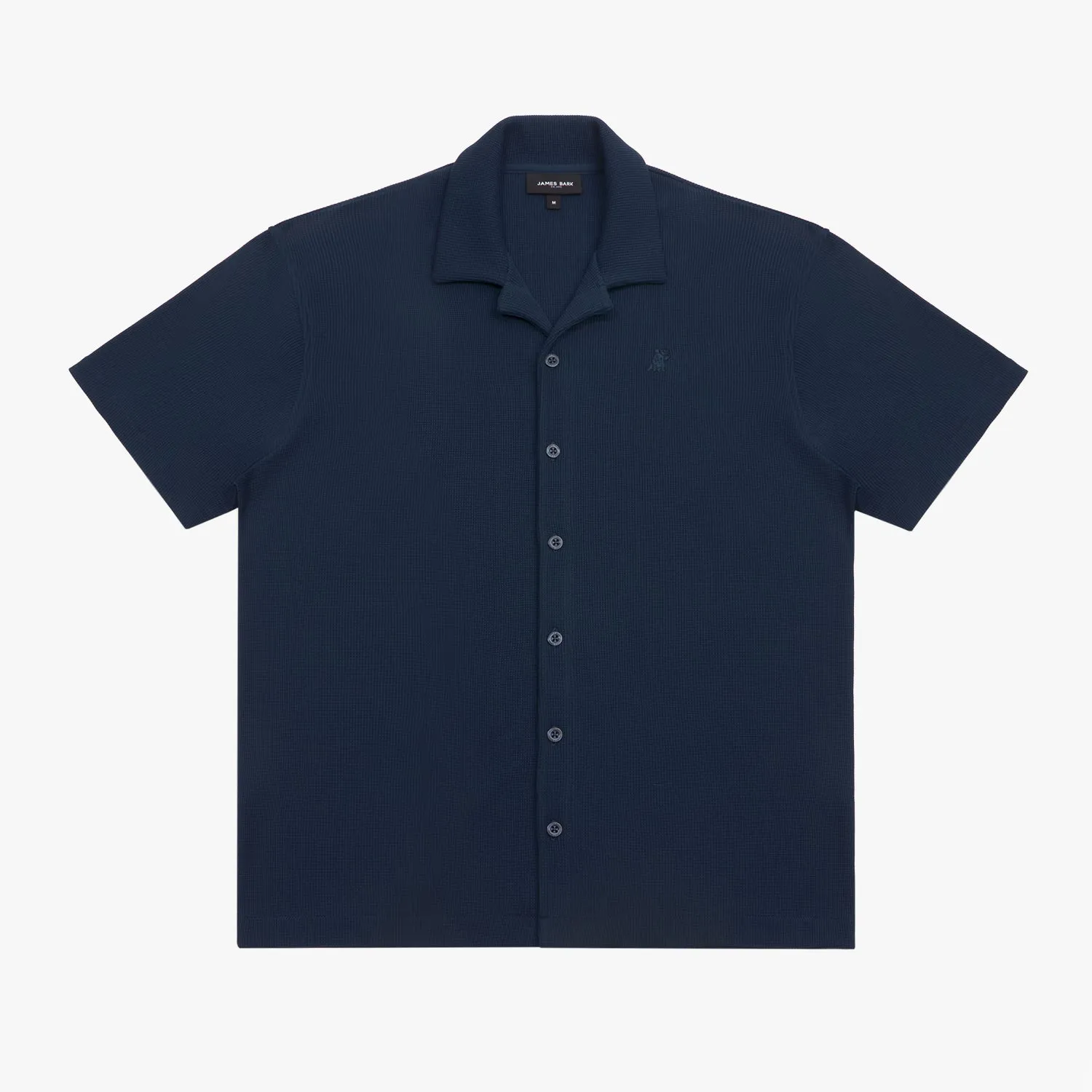 Men's Short Sleeves Waffle Shirt bold silhouette