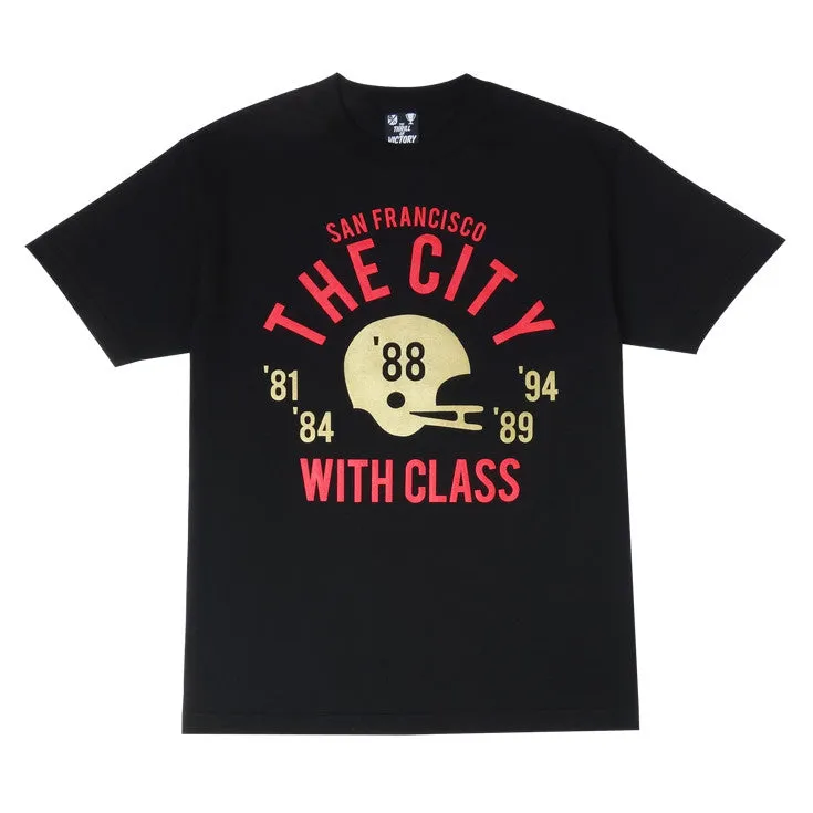 Mens Thrill Of Victory Class City T-Shirt Black clean lines
