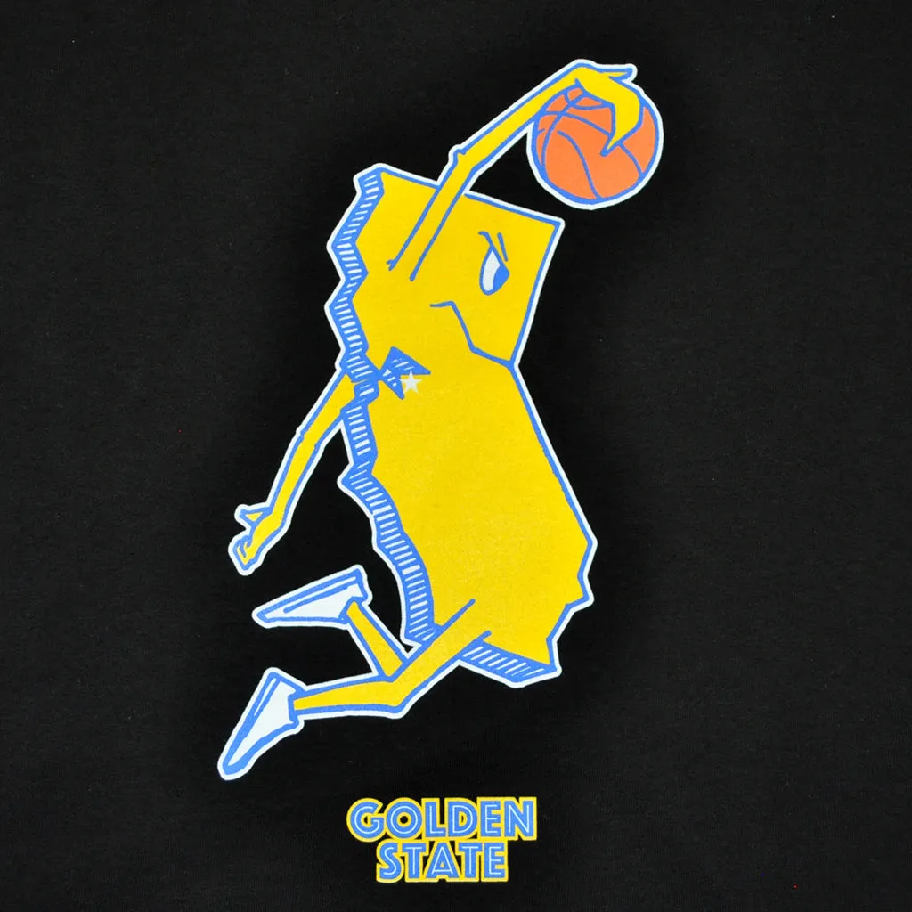 Mens Thrill Of Victory Golden State T-Shirt Black weekend casual