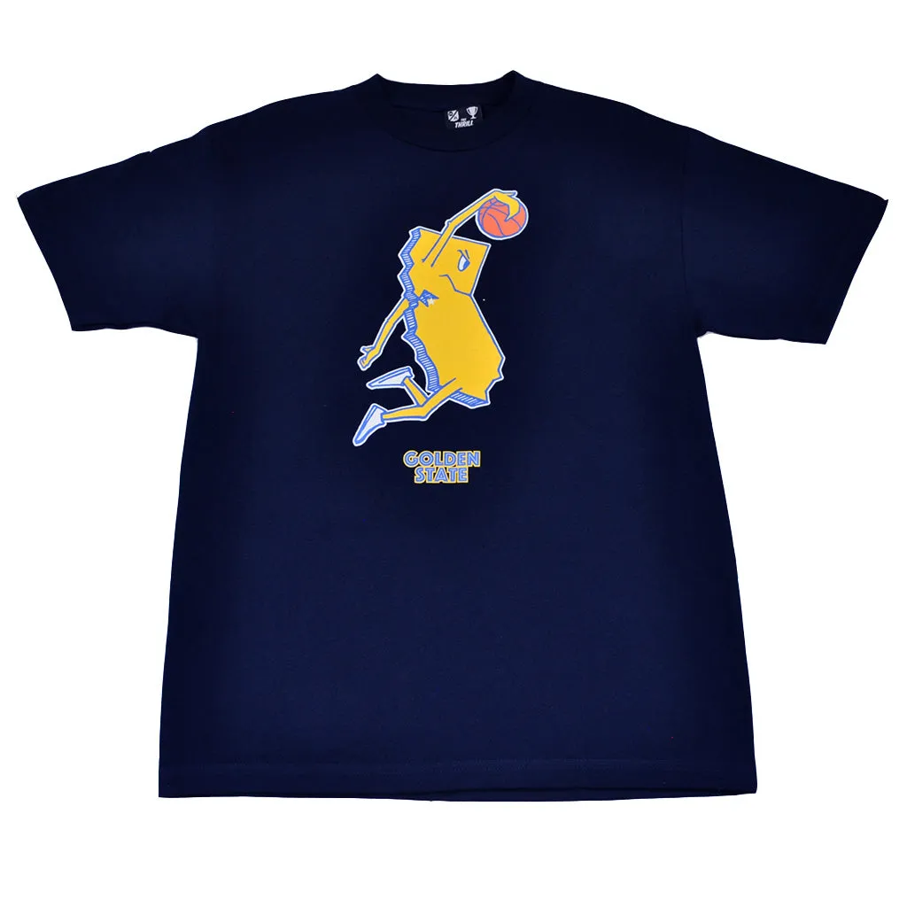 Mens Thrill Of Victory Golden State T-Shirt Navy summer vibes