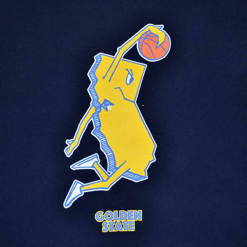 Mens Thrill Of Victory Golden State T-Shirt Navy casual shift
